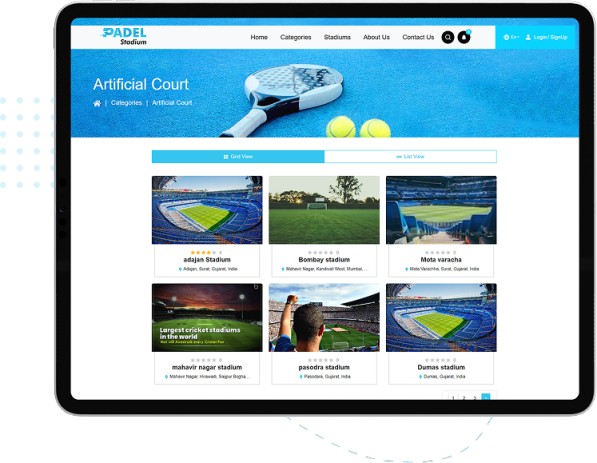 Padel Stadium - Stadium Booking Web Application